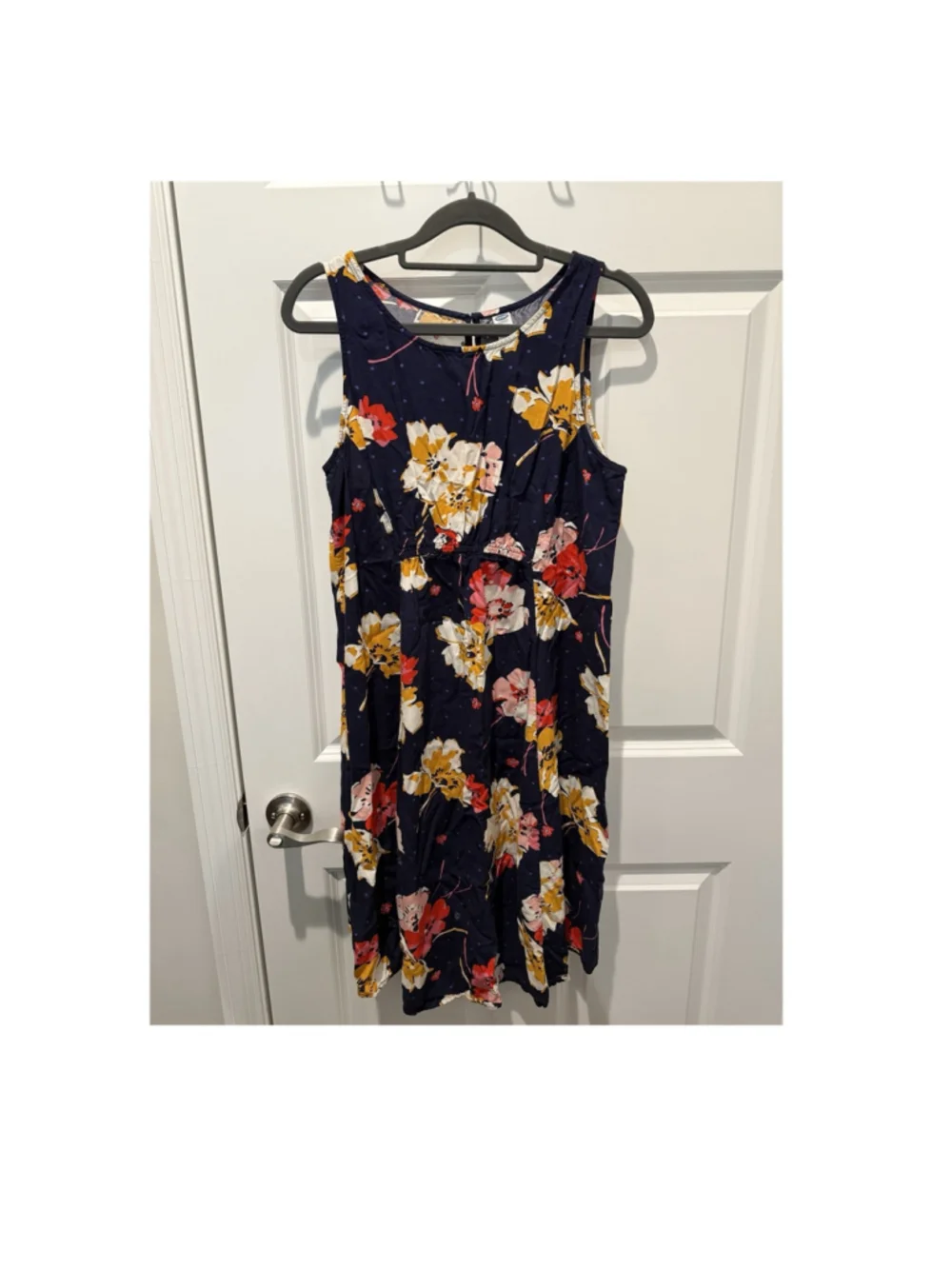 Old Navy | Dresses | Old Navy Womens Maternity Navy Floral Sleeveless Knee  Length Dress Size M | Poshmark
